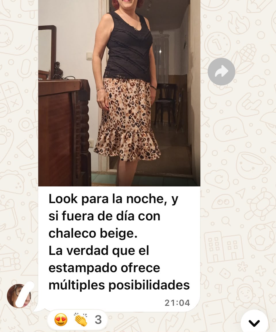 Prenda creada por una alumna de Pilar Jirós