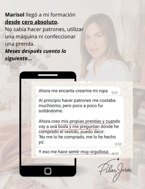 Testimonio Crea tus prendas 1